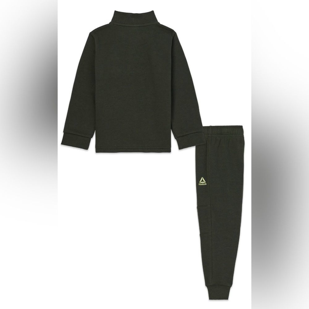 Reebok Toddler Unisex Half Zip Pullover and Jogger Set, 2 Piece - Picture 2 of 6